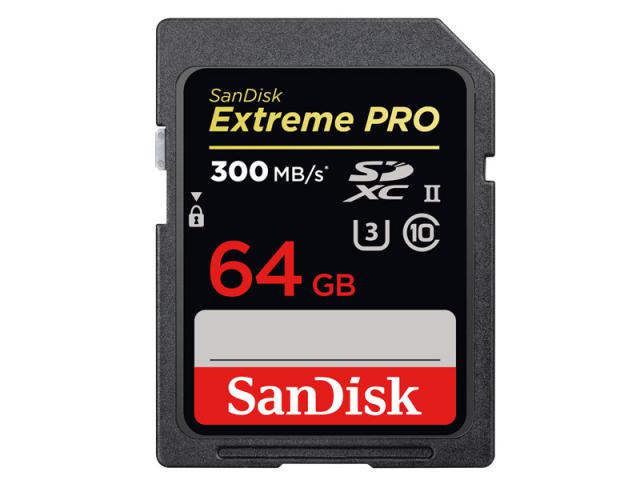 SANDISK SDXC 64GB UHS-II EXTREME PRO 300MB/S