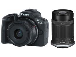 CANON EOS R50 BLACK + RF-S 18-45 IS STM + RF-S 55-210